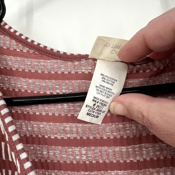 Caution to the Wind Dress Wrap Size Medium Maroon & White Midi - Picture 7 of 7